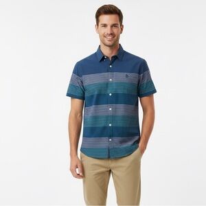 Original Penguin 100% Men's Multicolor Striped Shirt Small